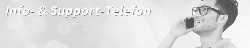 Info- & Support-Telefon - Wir sind gerne für Sie da!