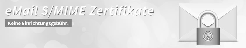 eMail S/MIME Zertifikate, Keine Einrichtungsgebühr