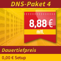 Nameserver (DNS) zum Dauertiefpreis