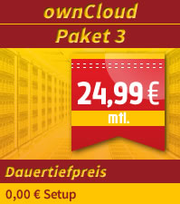 ownCloud Hosting zum Dauertiefpreis