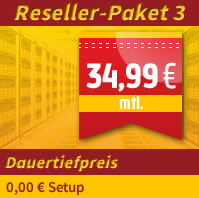 Webhosting Reseller zum Dauertiefpreis