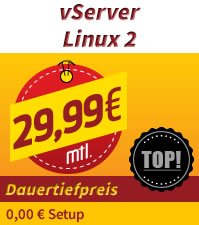 vServer Linux zum Dauertiefpreis