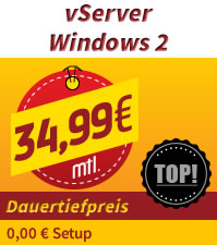 vServer Windows zum Dauertiefpreis