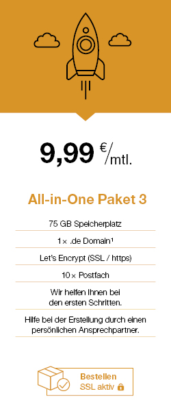 Webhosting All-in-One bestellen, Webhosting All-in-One kaufen