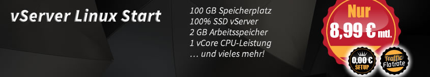 vServer Linux ab 8,99 EUR mtl.