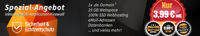 Webspace in Acht