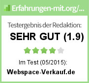 Auszeichnung - Redaktionstest mit dem Ergebnis SEHR GUT