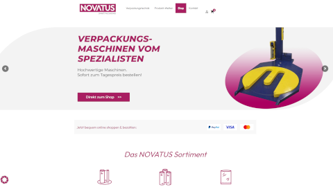 NOVATUS Packaging - Referenz bei Webspace-Verkauf.de